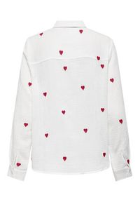 only - ONLY Koszula Heart 15332482 Biały Regular Fit. Kolor: biały. Materiał: bawełna #6