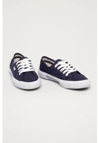 Pepe Jeans - Tenisówki Aberlady Lace. Nosek buta: okrągły. Zapięcie: sznurówki. Kolor: niebieski. Materiał: guma