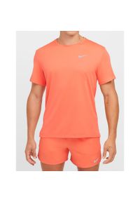 Koszulka do biegania męska Nike Miler Dri-Fit UV. Kolor: pomarańczowy. Technologia: Dri-Fit (Nike) #1