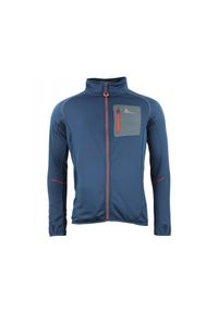 PEAK MOUNTAIN - Kurtka polarshell Peak Mountain. Kolor: niebieski. Sport: turystyka piesza #1
