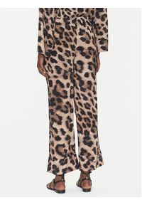LOLA CASADEMUNT Spodnie materiałowe LS2514018 Brązowy Relaxed Fit. Kolor: brązowy. Materiał: wiskoza #4