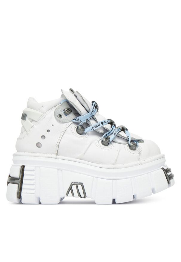 Sneakersy NEW ROCK. Kolor: biały