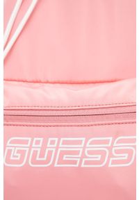 Guess plecak damski kolor różowy duży z nadrukiem. Kolor: różowy. Wzór: nadruk #3