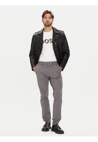 BOSS Chinosy P-Kaiton1 50543945 Szary Slim Fit. Kolor: szary. Materiał: syntetyk #4