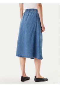United Colors of Benetton - United Colors Of Benetton Spódnica trapezowa 4KOWD004Q Niebieski Regular Fit. Kolor: niebieski. Materiał: bawełna #3