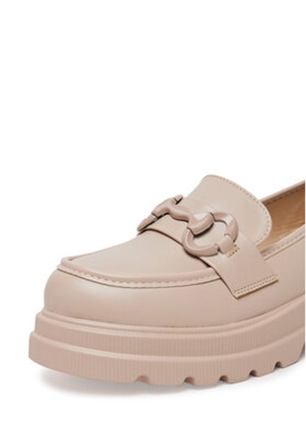 DeeZee Loafersy DFY-18 Beżowy. Kolor: beżowy. Materiał: syntetyk, materiał