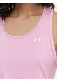 Under Armour Top Tech Knockout 1389851 Różowy jasny Regular Fit. Kolor: różowy. Materiał: syntetyk #4