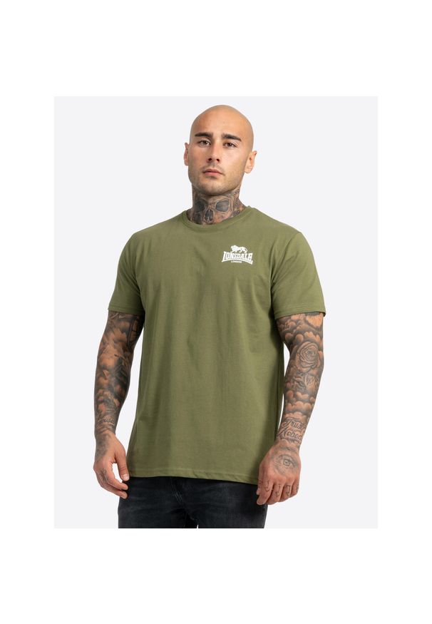 Zestaw 2 koszulek o regularnym kroju Lonsdale Blairmore. Kolor: wielokolorowy, zielony, brązowy