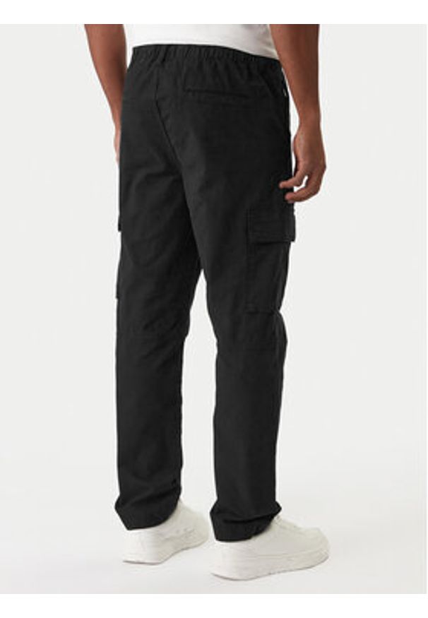BOSS Spodnie materiałowe Sisla-9-Cargo 50552096 Czarny Regular Fit. Kolor: czarny. Materiał: bawełna