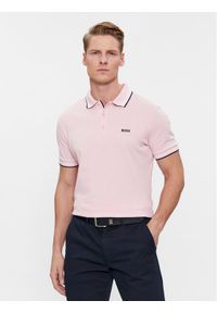 BOSS - Boss Polo Paddy 50469055 Różowy Regular Fit. Typ kołnierza: polo. Kolor: różowy. Materiał: bawełna