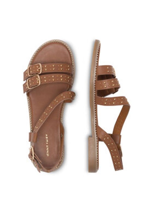 Jenny Fairy Sandały AIMI WS5291-22 Brązowy. Kolor: brązowy. Materiał: skóra