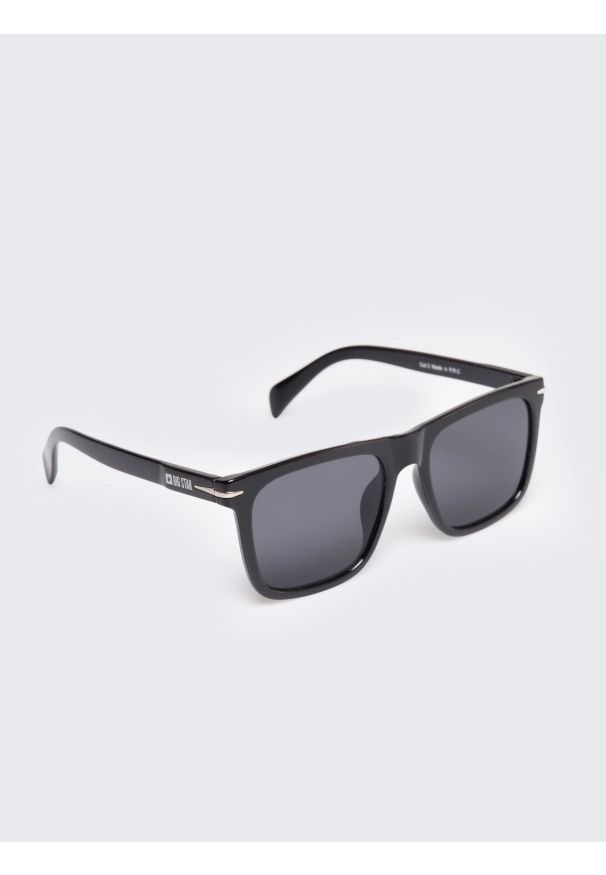 Big-Star - Okulary przeciwsłoneczne unisex czarne Dioni 906. Kolor: czarny. Materiał: jeans