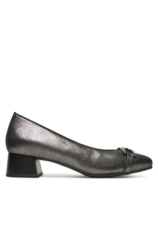 Półbuty Caprice. Kolor: szary