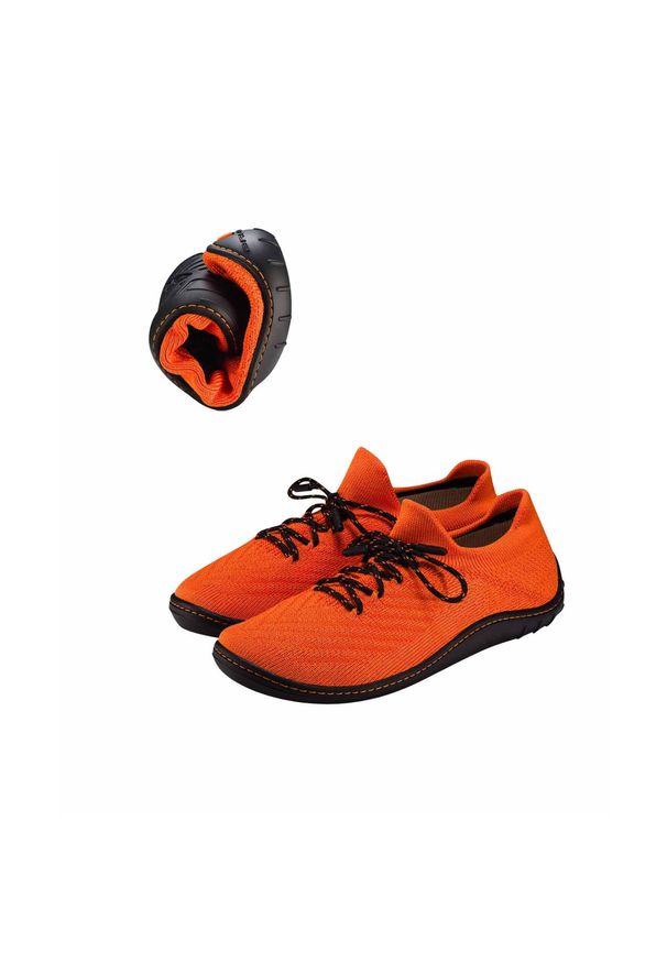 Buty Do Chodzenia Damskie Brubeck Merino Barefoot. Kolor: pomarańczowy. Sport: turystyka piesza