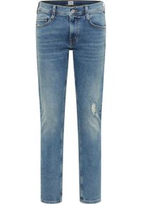 Mustang - Męskie Spodnie Jeansowe MUSTANG Oregon Slim Denim Blue 1015865 5000 424. Okazja: na co dzień. Stan: obniżony. Styl: casual, klasyczny, sportowy #2