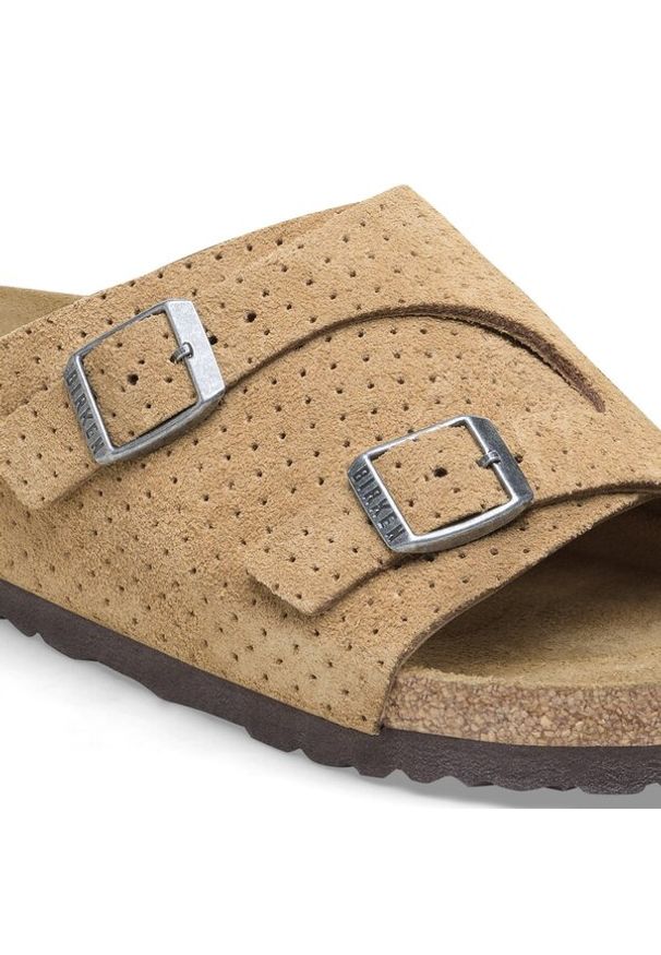 Birkenstock - Klapki męskie BIRKENSTOCK ZÜRICH LEVE DOTTED NEW BEIGE. Kolor: beżowy