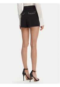 Elisabetta Franchi Szorty materiałowe SH-008-51E2 Czarny Regular Fit. Kolor: czarny. Materiał: syntetyk