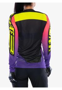 FOX - Bluza rowerowa damska Fox Flexair LS Jersey Elevated. Kolor: czarny. Materiał: jersey