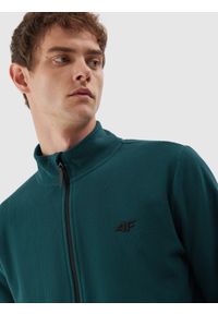 4f - Polar ze stójką regular męski. Typ kołnierza: kołnierzyk stójkowy. Kolor: turkusowy. Materiał: polar #2