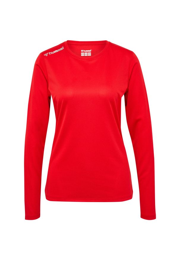 Damski jersey z długim rękawem Hummel. Kolor: czerwony, różowy, wielokolorowy. Materiał: jersey. Długość rękawa: długi rękaw. Długość: długie. Sport: piłka nożna