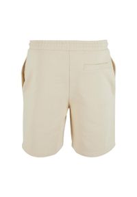 BUILD YOUR BRAND - Ultra Ciężkie Spodenki Dresowe Unisex Dla Dorosłych. Kolor: beżowy. Materiał: dresówka