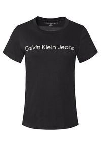 Calvin Klein Jeans Komplet 2 t-shirtów J20J220161 Czarny Slim Fit. Kolor: czarny. Materiał: bawełna