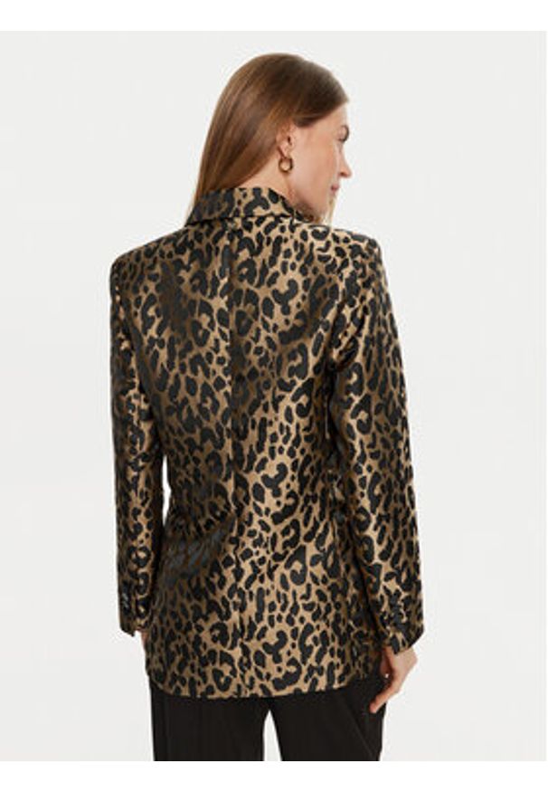 Lola Casademunt by Maite Marynarka MF2402002 Brązowy Regular Fit. Kolor: brązowy. Materiał: syntetyk