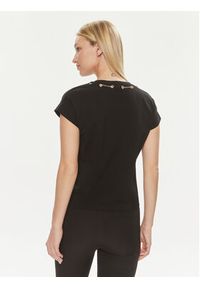 Gaudi T-Shirt 411FD64003 Czarny Regular Fit. Kolor: czarny. Materiał: bawełna