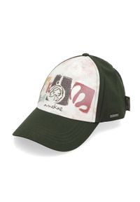 Czapka z daszkiem damska Anekke, wykonana z materiału tekstylnego z regulowanym zapięciem z tyłu, czarne, 42471-011. Kolor: zielony. Materiał: materiał. Styl: elegancki, casual, klasyczny, sportowy #9