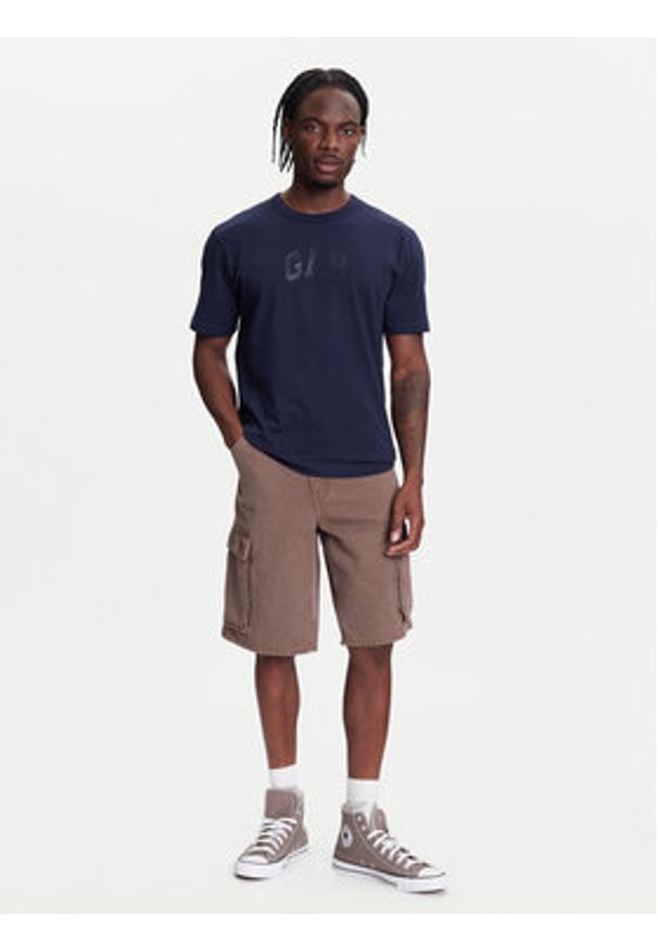 GAP - Gap T-Shirt 782369-00 Granatowy Regular Fit. Kolor: niebieski. Materiał: bawełna