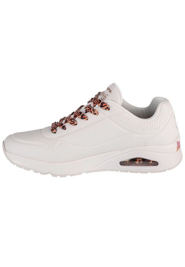 skechers - Buty sportowe Sneakersy męskie, Uno - Dr. Bombay. Zapięcie: sznurówki. Kolor: biały. Materiał: materiał, syntetyk. Szerokość cholewki: normalna. Sport: turystyka piesza