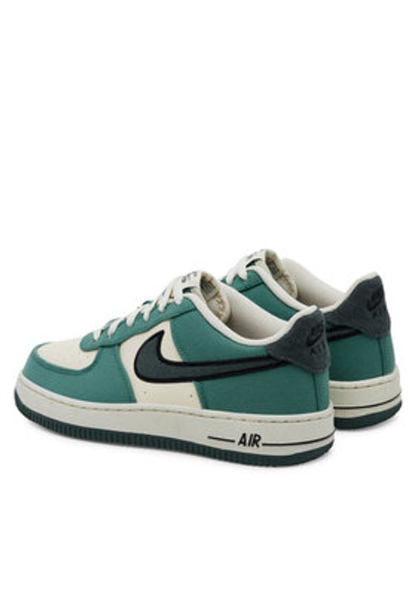 Nike Sneakersy Aire Force 1 LV 8 FN4731 100 GS Zielony. Kolor: zielony. Materiał: skóra