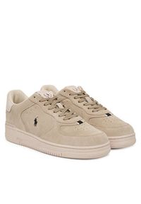 Polo Ralph Lauren Sneakersy 809P13085003 Beżowy. Kolor: beżowy. Materiał: zamsz, skóra #4