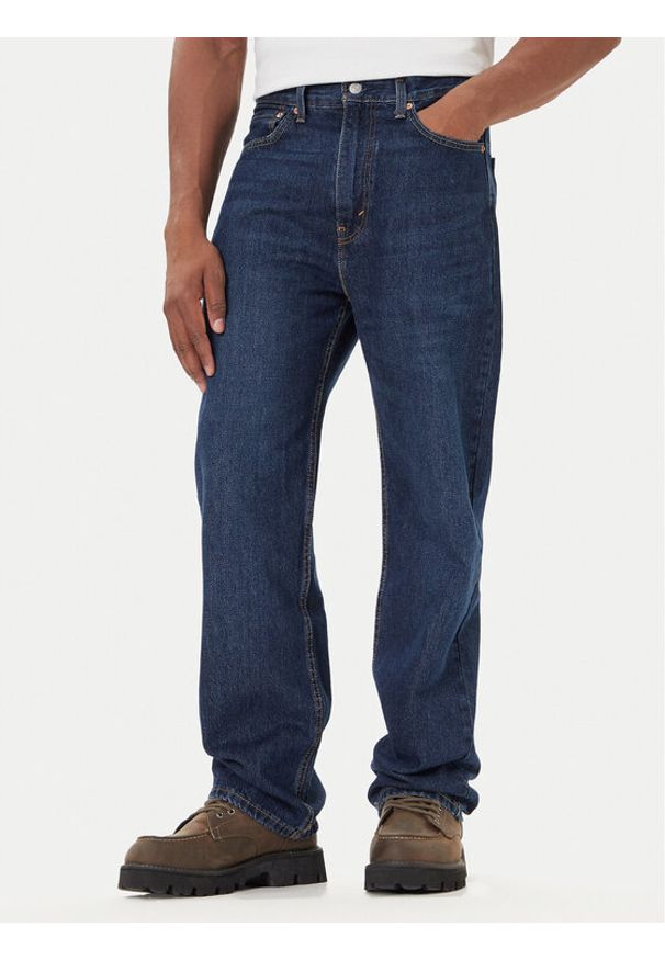 Levi's® Jeansy 565™ A7221-0011 Granatowy Loose Fit. Kolor: niebieski