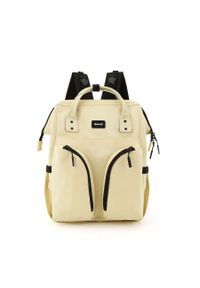 Peterson - Plecak mommy bag Himawari 1208 żółty. Kolor: żółty. Materiał: poliester