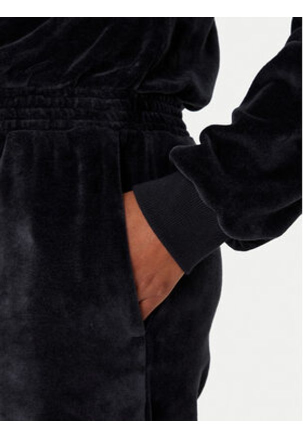 Hugo - HUGO Kombinezon Velvet 50549807 Czarny Regular Fit. Kolor: czarny. Materiał: welur, bawełna