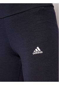 Adidas - adidas Legginsy Essentials Logo H07781 Granatowy Extra Slim Fit. Kolor: niebieski. Materiał: bawełna #4