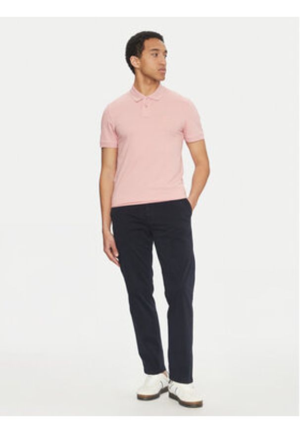 BOSS Chinosy 50534378 Granatowy Regular Fit. Kolor: niebieski. Materiał: bawełna