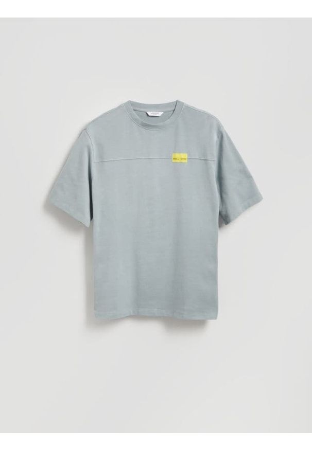 Reserved - T-shirt relaxed fit - szary. Kolor: szary. Materiał: bawełna, dzianina