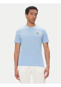 Aeronautica Militare T-Shirt 251TS1580J372 Błękitny Regular Fit. Kolor: niebieski. Materiał: bawełna