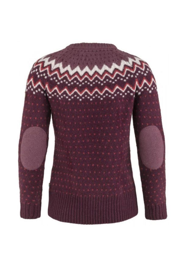 Fjällräven - Sweter damski Fjallraven Ovik Knit Sweater. Kolor: czerwony. Sport: turystyka piesza