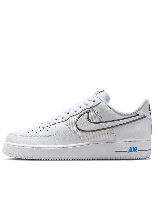 Buty męskie Nike Air Force 1 '07 IB7677-100 - białe. Kolor: biały. Materiał: guma, skóra, syntetyk. Szerokość cholewki: normalna. Sezon: lato. Model: Nike Air Force. Sport: koszykówka