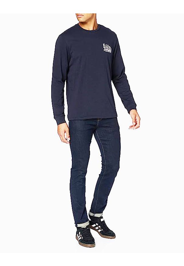 Lee - LEE SEASONAL 70S LOGO SW MĘSKA BLUZA LOGO SKY CAPTIAN L80BTJHY 112121306