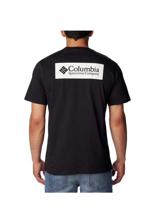 columbia - Koszulka Turystyczna Męska Columbia North Cascades Short Sleeve T-Shirt. Kolor: czarny. Sport: turystyka piesza