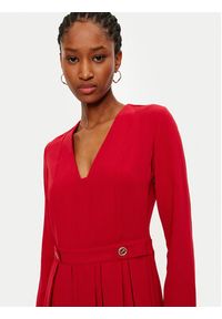 TwinSet - TWINSET Sukienka codzienna 242TT2171 Czerwony Loose Fit. Okazja: na co dzień. Kolor: czerwony. Materiał: syntetyk. Typ sukienki: proste. Styl: casual #2
