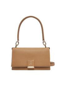 TOMMY HILFIGER - Tommy Hilfiger Torebka Th Her Med Crossover AW0AW17216 Brązowy. Kolor: brązowy. Materiał: skórzane #4