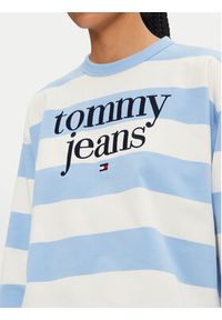 Tommy Jeans Bluza Ess Logo DW0DW19041 Niebieski Relaxed Fit. Kolor: niebieski. Materiał: bawełna #2