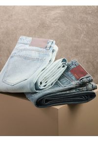 Reserved - Jeansy wide leg - niebieski. Kolor: niebieski