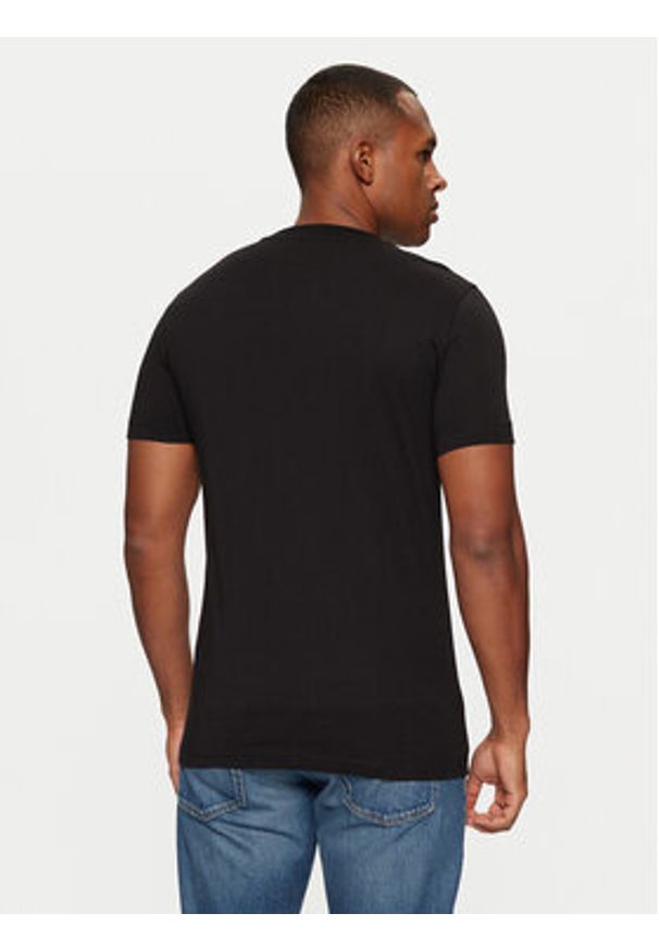 Calvin Klein Jeans T-Shirt J30J322552 Czarny Slim Fit. Kolor: czarny. Materiał: bawełna