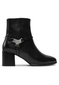 Calvin Klein Botki Ankle Boot 55 HW0HW02095 Czarny. Kolor: czarny. Materiał: skóra